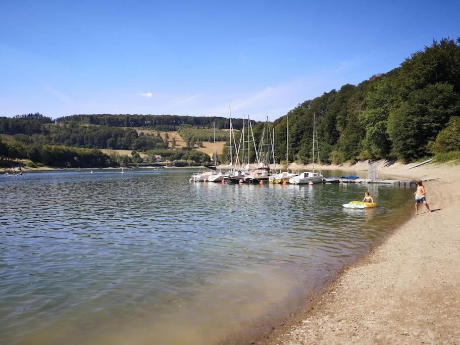 Ferienhaus Lena Im Sauerland Direkt Am Hennesee Meschede Exterior foto